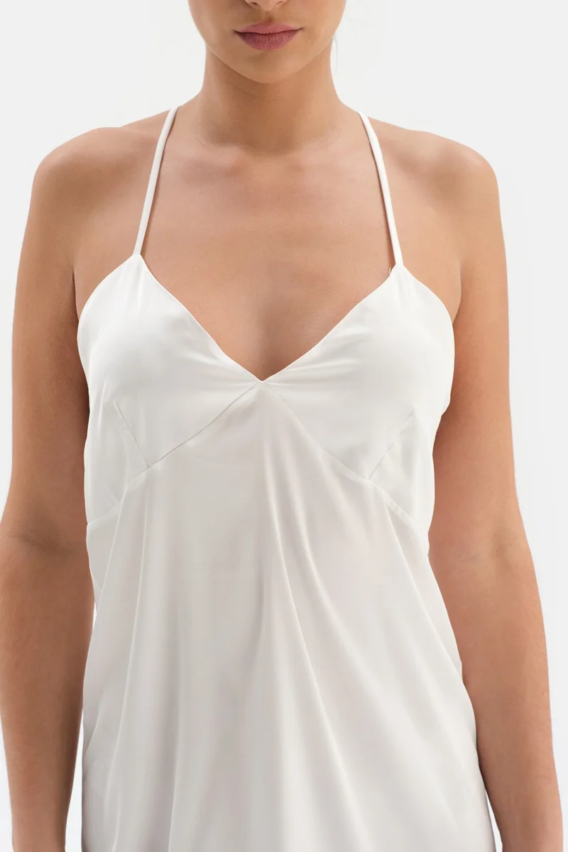 dagi White Bride Satin Nightgown