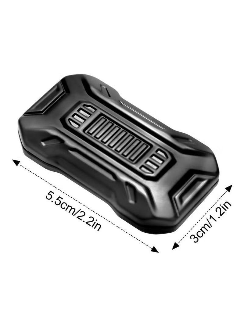 Realfrog Fidget Toys Adults Carbon Fiber Fidget Slider EDC Fidget Toys Magnet Fidget Stress Relief ADHD Toys Desk Toys for Office for Adults(Magnetic Fidget Slider Black) - Image 4