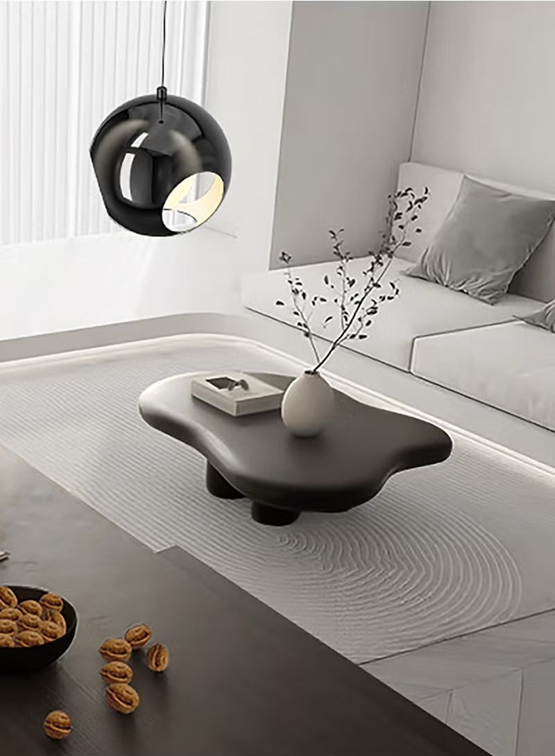طاولة جانبية بتصميم عصري لغرفة المعيشة وأثاث المنزل على الطراز الشمالي وطاولة قهوة غير منتظمة الشكل على شكل سحابة وطاولة شاي صغيرة بسيطة على شكل منزل لغرفة المعيشة والشرفة والحديقة وطاولة غرفة المعيشة وغرفة النوم 120 سم - Image 4