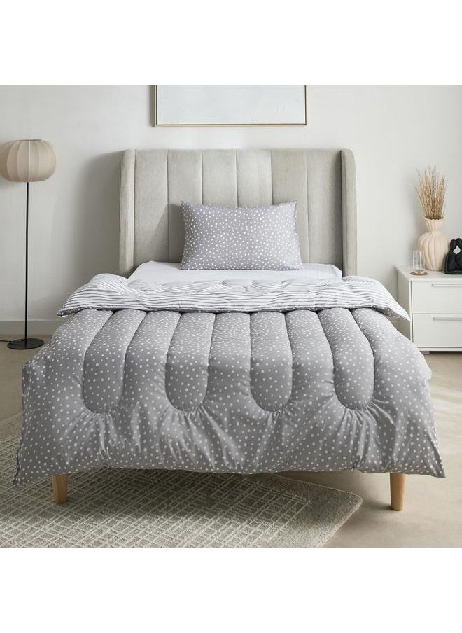 Home Box Ontario 2-Piece Clove Printed Microfiber Twin Comforter Set - 160x220 cm  - Image 3