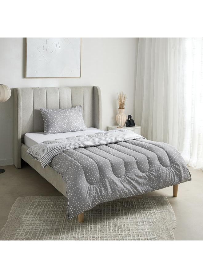 Home Box Ontario 2-Piece Clove Printed Microfiber Twin Comforter Set - 160x220 cm  - Image 2