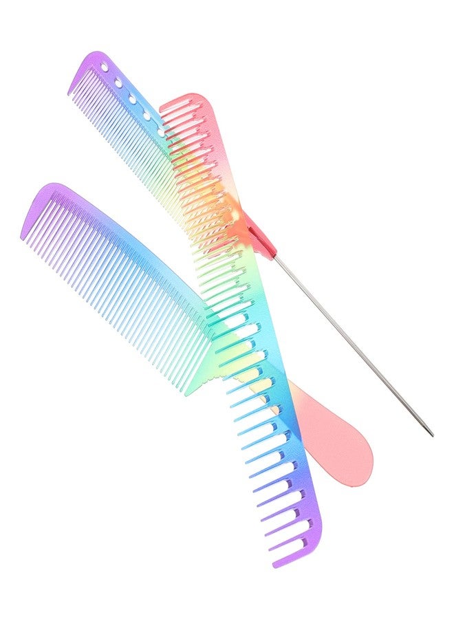 سولوستر مشط الشعر الملون من سولستر، أداة تصفيف احترافية للشعر المجعد والمستقيم، مناسب للنساء والرجال والأطفال - Image 1