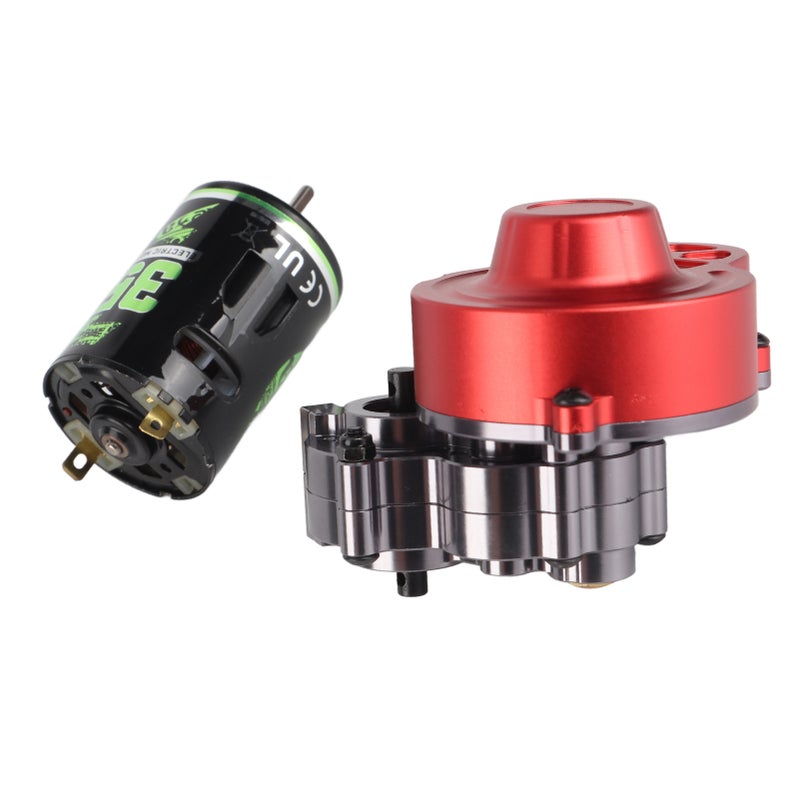 مجموعة ترسية وسط معدنية بنظام نقل حركة بمحرك مصقول 540 35 لتر للدراجة الزحلية لـ Axial SCX10 - Image 5