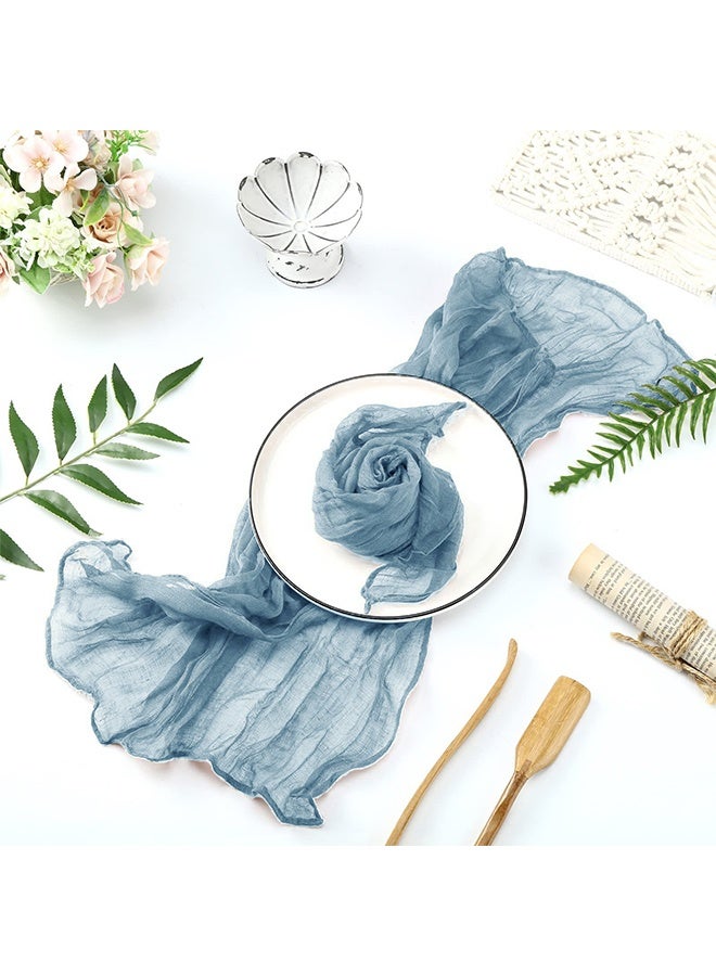 2 Pcs Translucent Napkin Tablecloth for Wedding Reception Bridal Shower Party Decoration Napkin 51CM  - Image 1