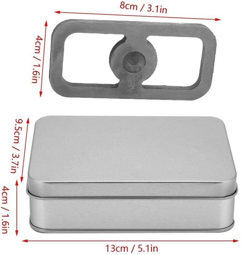 woobles English Flint and Steel Fire Start Tools Kit with Hinged Tin Box Fire Striker Outdoor Camping - Image 5