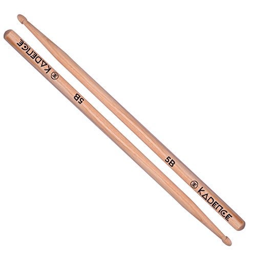 Kadence Classic Drum Sticks Hickory Wood, Wooden Tip For Kids, Begginers and Adults (5B) - Image 5