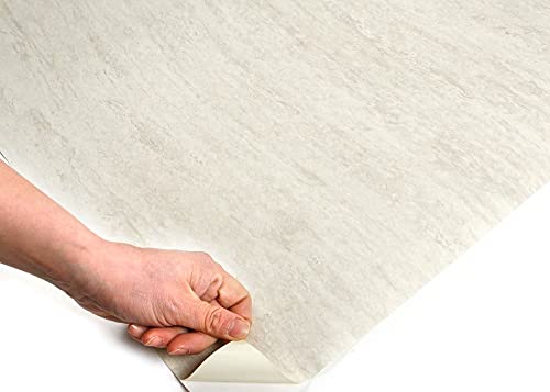 ROSEROSA Peel and Stick PVC Faux Marble Self-Adhesive Wallpaper Covering Counter Top Shelf Liner SM750 (2.00 Feet X 6.56 Feet) - Image 4