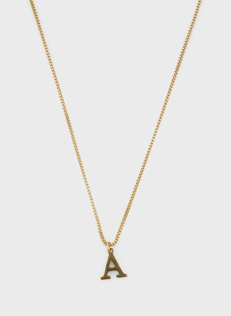 Petit Moments A-Letter Necklace
