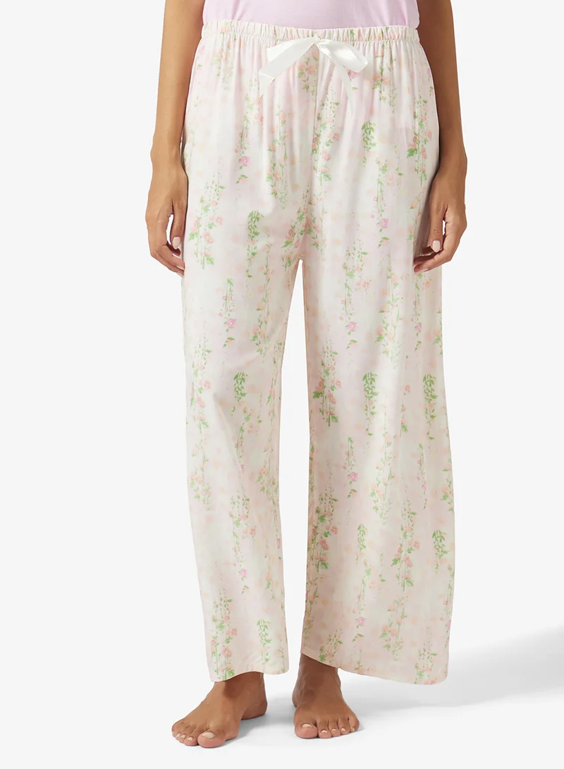 Ella  T-Shirt With Print Pant Pyjama Set for Women | Best Price UAE