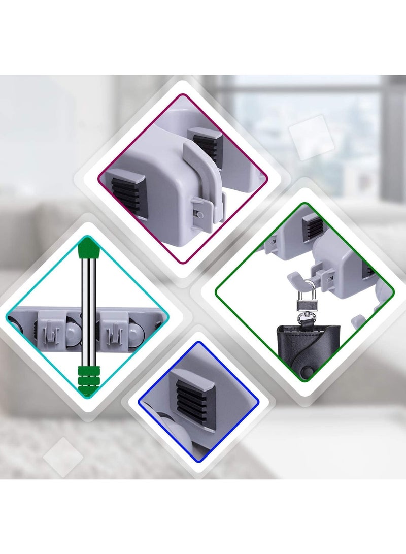 Wall Mounted Broom and Mop Holder Organizer – Heavy Duty Storage Rack with Hooks for Home, Garden, and Garage - Image 5