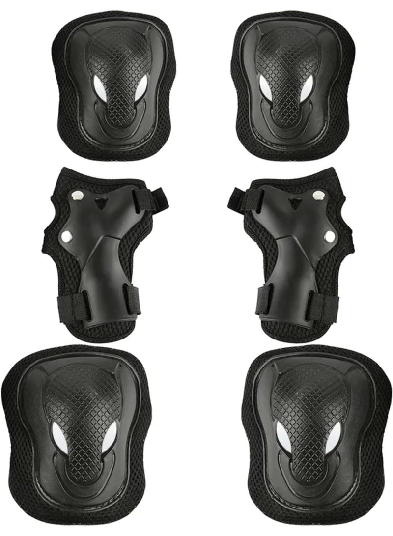 معدات حماية للأطفال – واقيات ركبة وكوع ومعصم | 6 قطع مبطنة عالية الجودة - Image 1