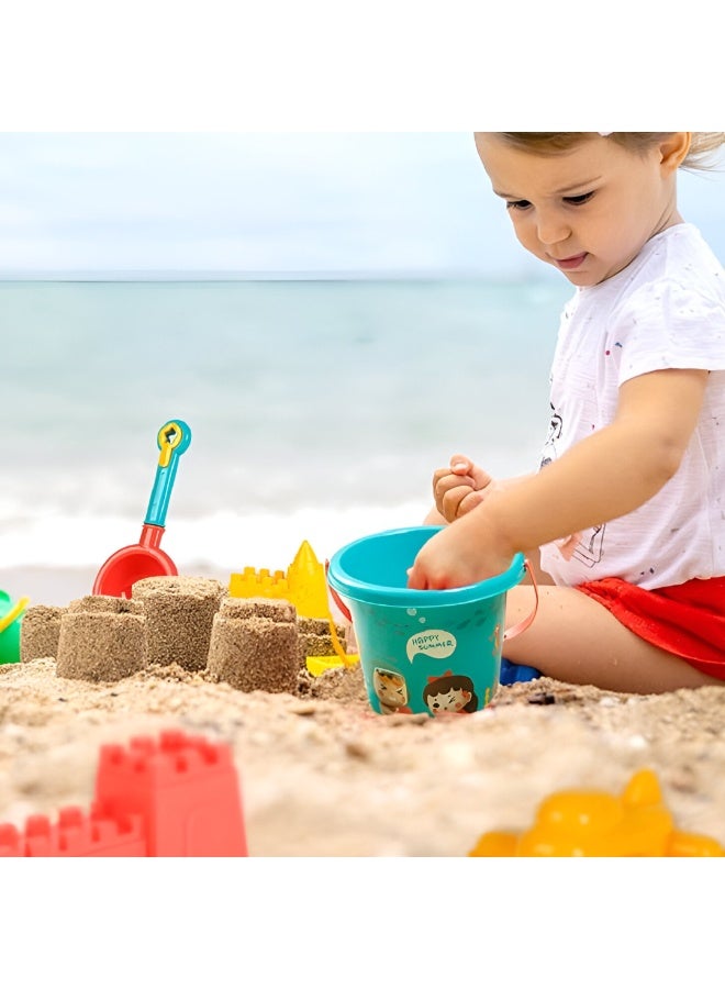 LOOFI Kids Summer Beach Toy Set – Plastic Bucket, Shovels, Watering Bottle & Water Toys – Safe Play Tools for Skill Development - Image 5