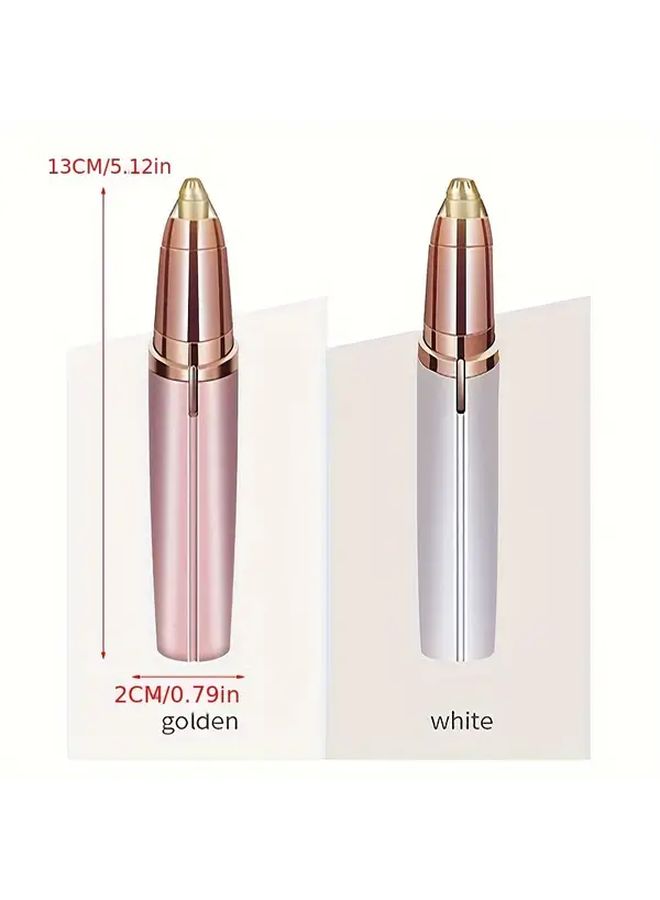 Red Electric Eyebrow Trimmer For Men Women Automatic Shaver With Two Blades Portable Lightweight Hair Removal Beauty Trimming For Face Beard Bikini Legs Gift For Christmas Birthday Halloween Valentine Day Father Grandpa Son - Image 4