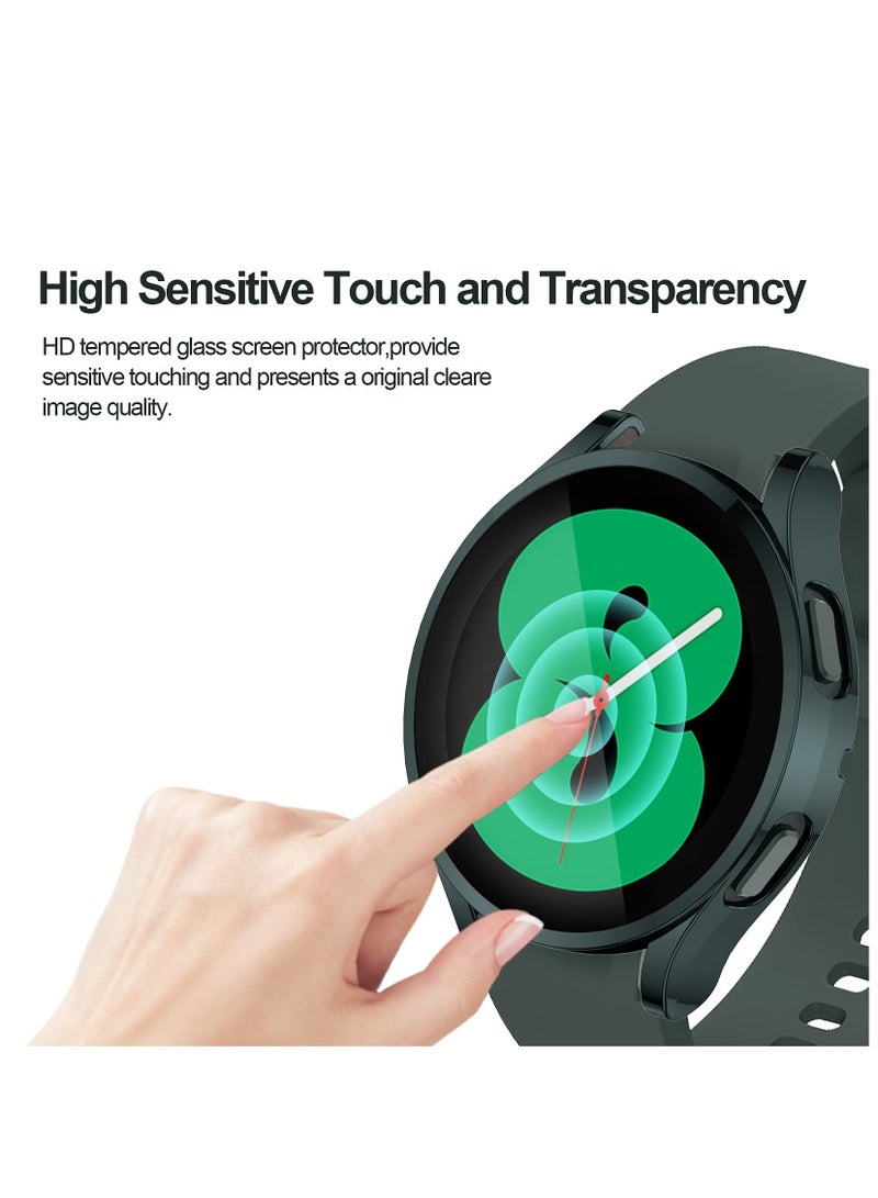 SYOSI Case for Galaxy Watch 4 44mm, with Screen Protector, 3 Pack Soft TPU Slim Fit Full Ultra-Thin Scratch Resistant Bumper Simplicity Protective Cover for Samsung Galaxy Watch 4 44mm Accessories - Image 4