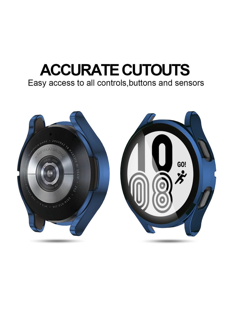 SYOSI Case for Galaxy Watch 4 44mm, with Screen Protector, 3 Pack Soft TPU Slim Fit Full Ultra-Thin Scratch Resistant Bumper Simplicity Protective Cover for Samsung Galaxy Watch 4 44mm Accessories - Image 5