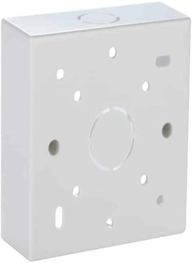 Generic - Angular Two Port wall Plate Combo of RJ45 CAT6E Lan I/O Network Keystone Jack, Gang Box, Dual Port Face Plate (1 Set) - Image 1