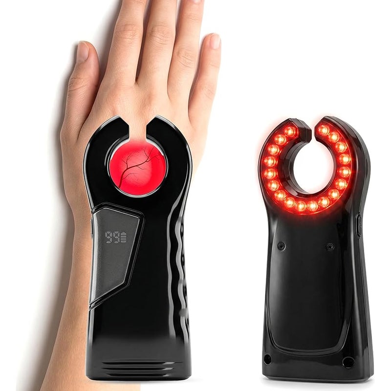 EpixCare Vein Finder for IV Access - Handheld Portable LED Light Veins Viewer for Phlebotomy Nurses Nursing Student - USB Rechargeable Transilluminator Device Skin Vein Locator Flashlight Clinics Home - Image 1
