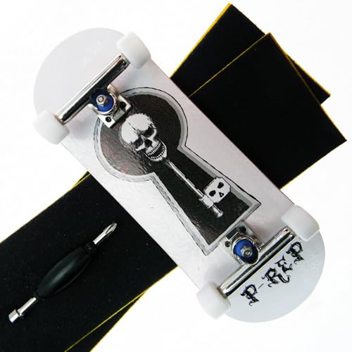 PREP V2 Pro Performance Complete Wooden Fingerboard kit with Urethane Wheels and Bushings 32mm Skeleton Key - Image 5