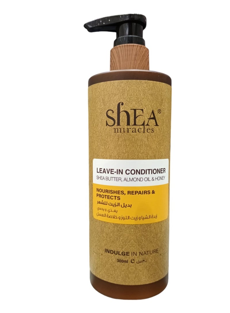 ShEA miracles Oil Replacement 300 ml for Hair With Shea Butter  Almond Oil and Honey Extract  Suitable for Damaged and Very Dry Hair.