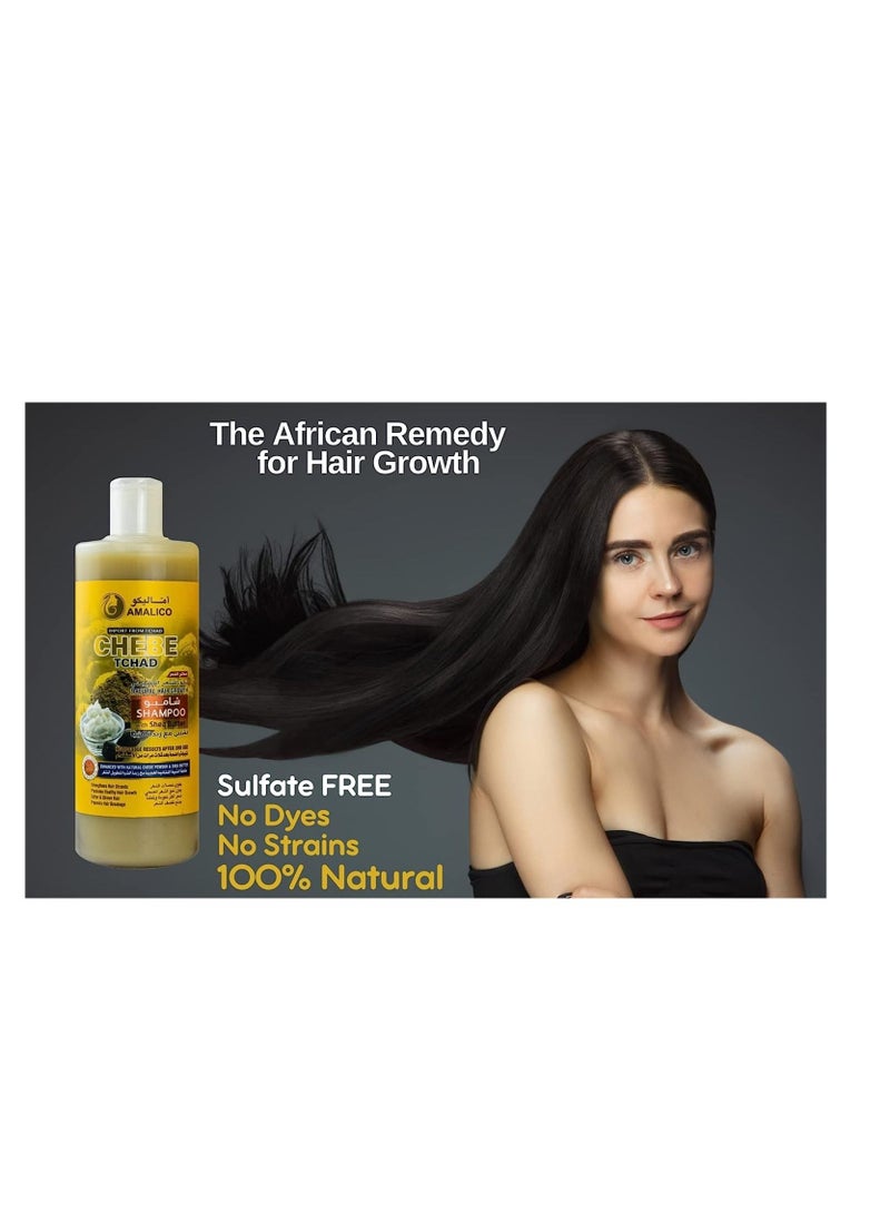 AMALICO Chebe Tchad Shampoo With Shea Butter 500ml - Image 2