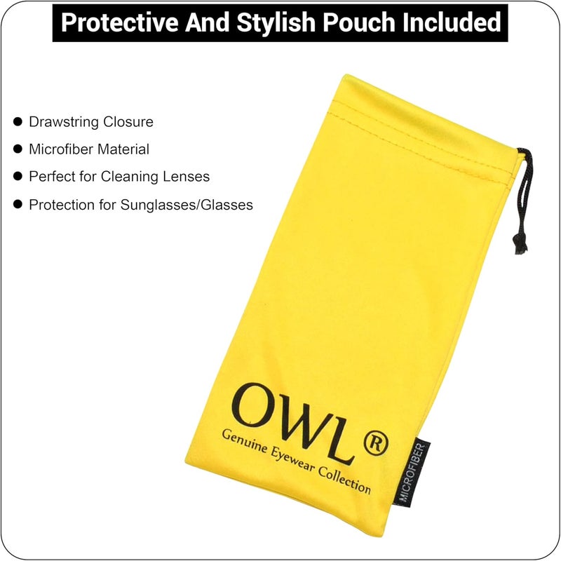 OWL Kids Clear Lens Colored Glasses Protect Child's Eyes from UVB UVA - Image 2