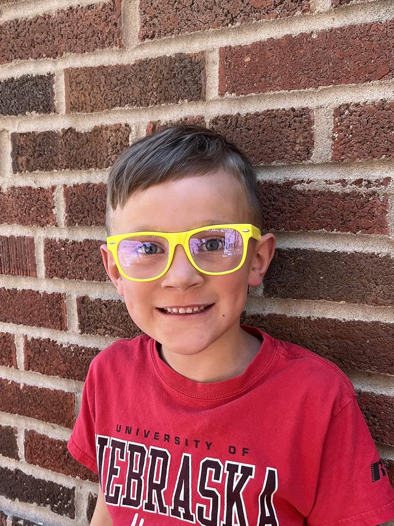 OWL Kids Clear Lens Colored Glasses Protect Child's Eyes from UVB UVA - Image 3
