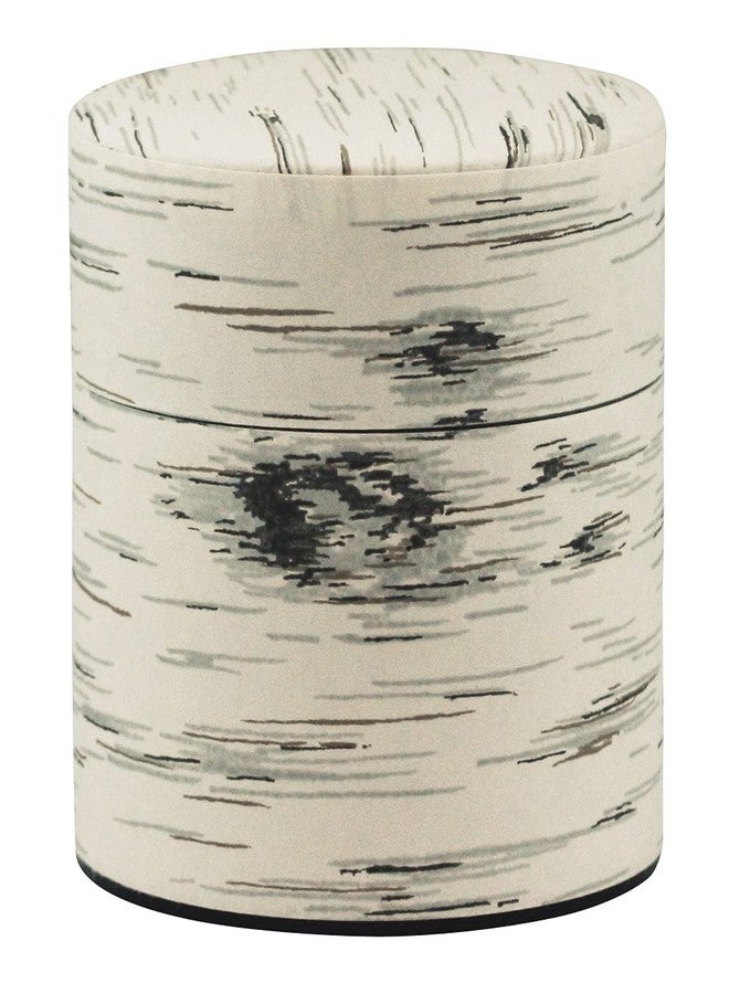 KOTODO White Birch Tea Tin Canister: Wide Type 3.5oz (100g), Japan - Image 1