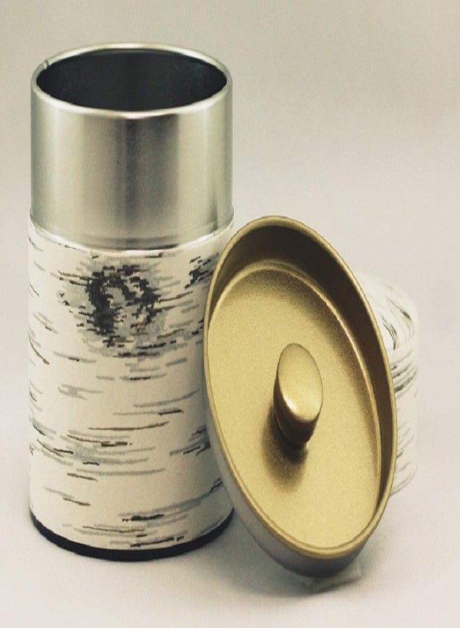KOTODO White Birch Tea Tin Canister: Wide Type 3.5oz (100g), Japan - Image 2