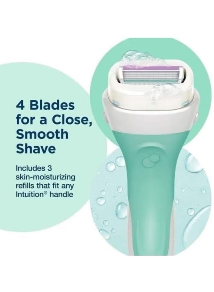 schick Intuition Sensitive Care Kit, with Organic Aloe and Green Tea Extract - Image 3