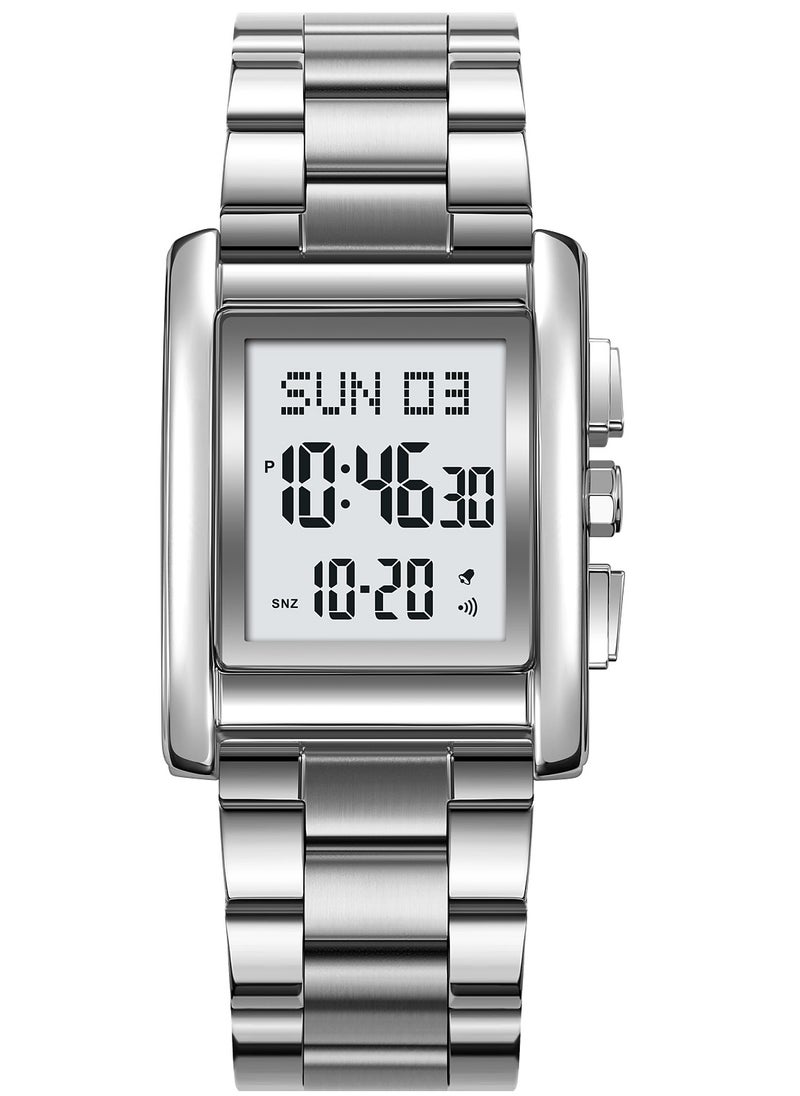 SKMEI - Watches for Men Stainless Steel Water Resistant Watch Silver 2228 - Image 1