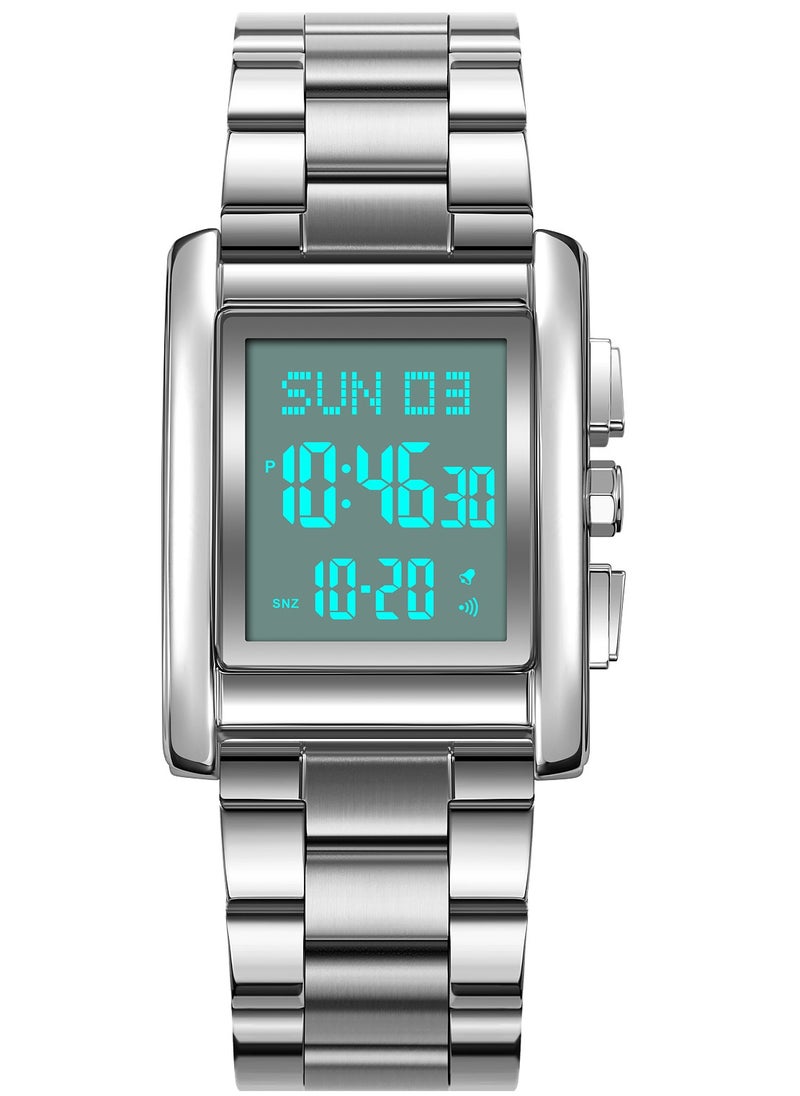 SKMEI - Watches for Men Stainless Steel Water Resistant Watch Silver 2228 - Image 1