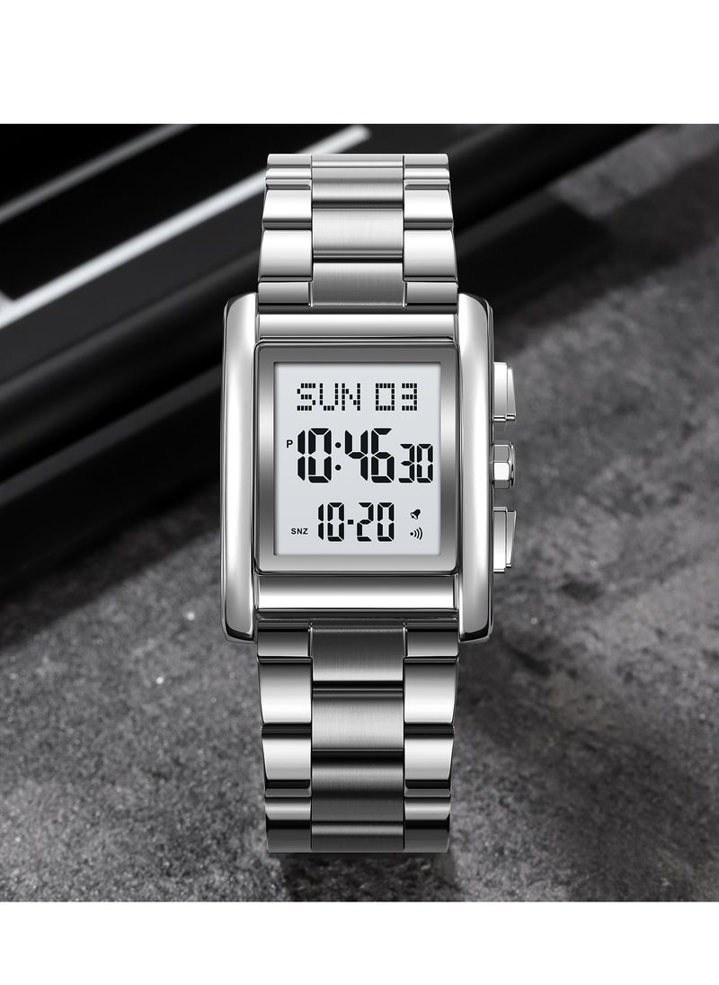 SKMEI - Watches for Men Stainless Steel Water Resistant Watch Silver 2228 - Image 1