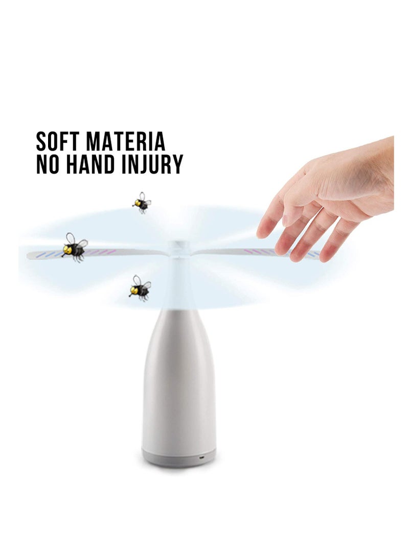 Fly Fan for Tables, Fly Repellent Fan Insects Portable Automation Food Fan, Mini Picnic Drive Table Fan for Outdoor Indoor Keep Flies/Bug Away from Your Food and Your Family - Image 3