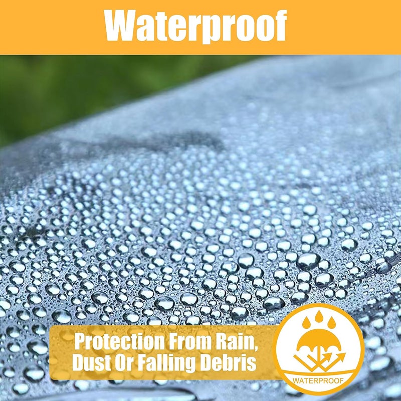 Amerbro Universal Tinted Clear Forklift Cover - UV Protection Rain Canopy - Heavy Duty Waterproof Vinyl - 33 x 45in - Image 4