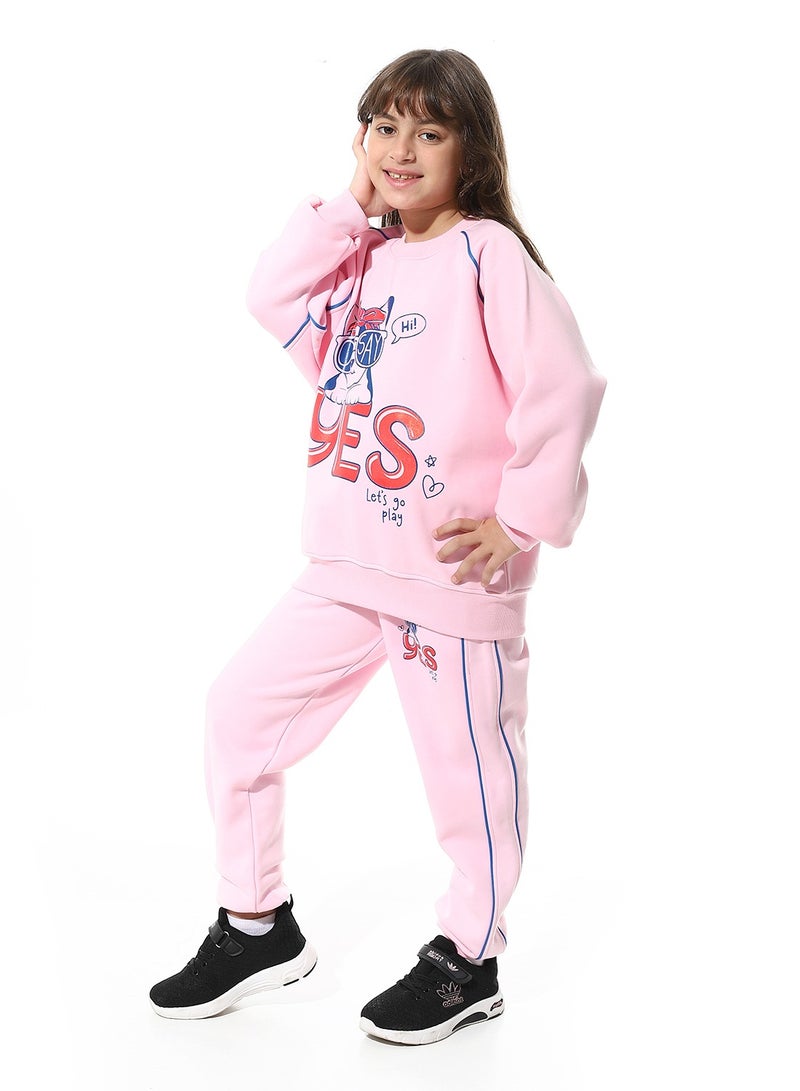 Caesar Printed Girls Meleton Training Suit - Image 4