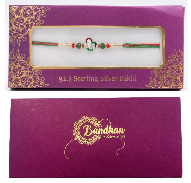 BANDHAN 925 SILVER RAKHI KHUSHBOO JEWELES - Image 2