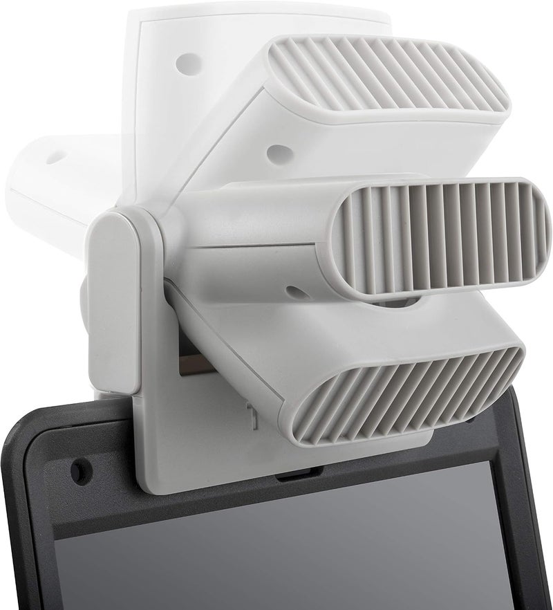 Treva Mini Clip On Fan - Tiny Personal Fan Clips Onto Cell Phones, Tablets, Laptop Computers – Cordless, Battery Operated - Portable Cooling For Travel, Bed, Camping, Beach, Outdoors,  Gray - Image 4