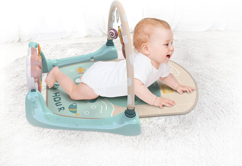 HOLA 4-in-1 Large Activity Center Play Mat for Babies - Image 3