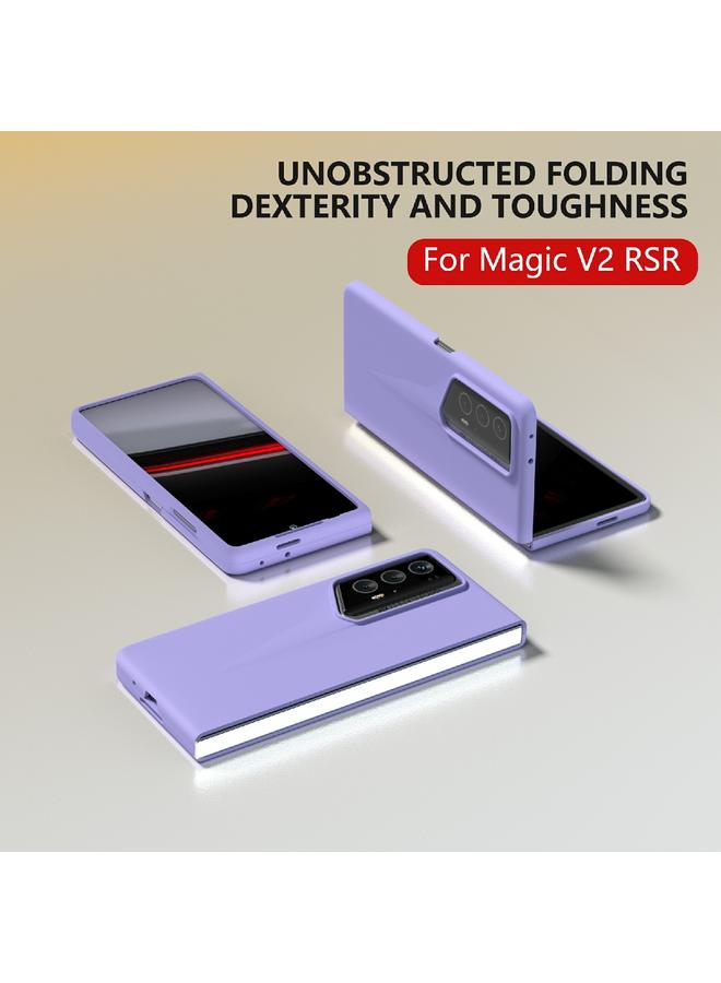 اس-توب جراب لهاتف Honor Magic V2 RSR Porsche Design بتغطية كاملة وملمس جلدي لهاتف الكمبيوتر الشخصي - Image 4