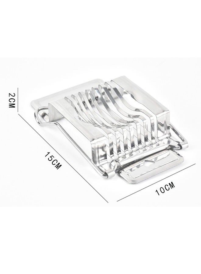 قطاعة بيض، قطاعة بيض من الفولاذ المقاوم للصدأ، قاطعة بيض آمنة للاستخدام في غسالة الأطباق للبيض والفراولة والفواكه الناعمة - Image 2