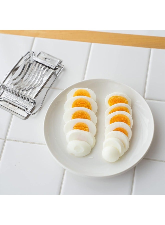 قطاعة بيض، قطاعة بيض من الفولاذ المقاوم للصدأ، قاطعة بيض آمنة للاستخدام في غسالة الأطباق للبيض والفراولة والفواكه الناعمة - Image 4