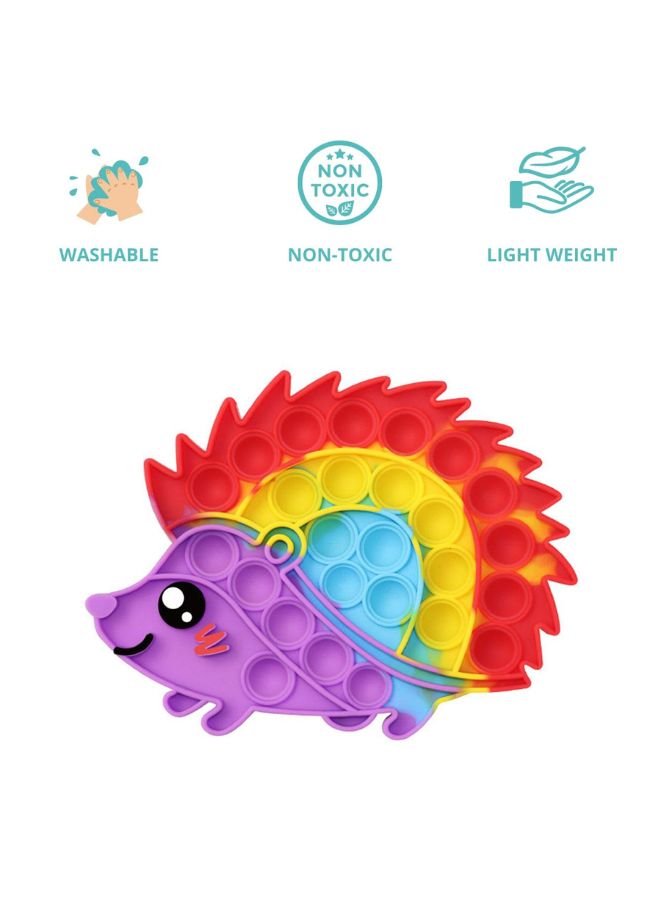 Push Pop Bubble Fidget Toy Silicone Animal Sensory Squeeze Toy Stress Relief Anti-Anxiety ADHD Autism Special Fidget Popper Gift for Kids and Adults Hedgehog C  - Image 2