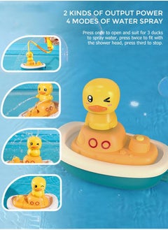 GROIC 5-Piece Bath Toys for Toddlers Duck Sprinklers Floating Bathtub Toys Rotation Water Spray Duck Toys for Kids  - Image 5