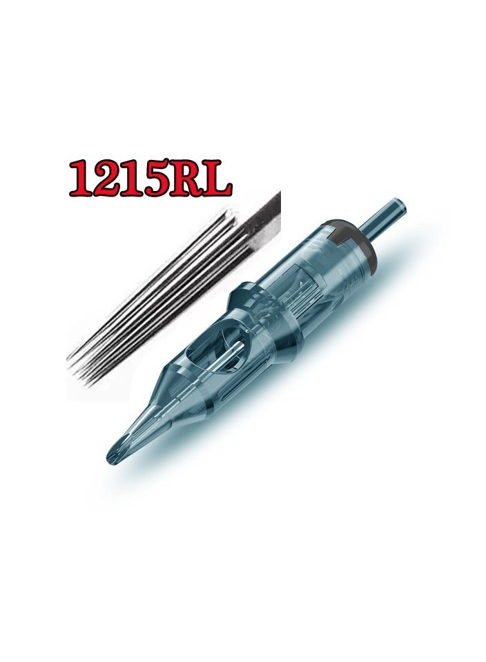 5 قطع من إبر الوشم التي تستخدم لمرة واحدة، إبر الوشم الآمنة المعقمة، مقاس 1215RL - Image 1