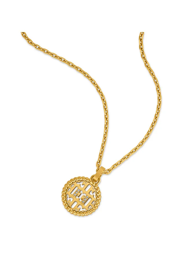 Escada Linda Gold Plated 316L Stainless Steel Pendant Necklace for Women