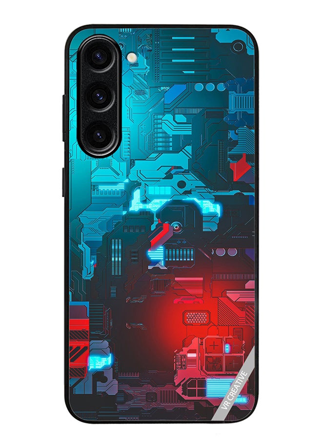 VR CREATIVE Protective Case Cover For Samsung Galaxy S23 FE Tech M7 Design  Multicolour - Image 1