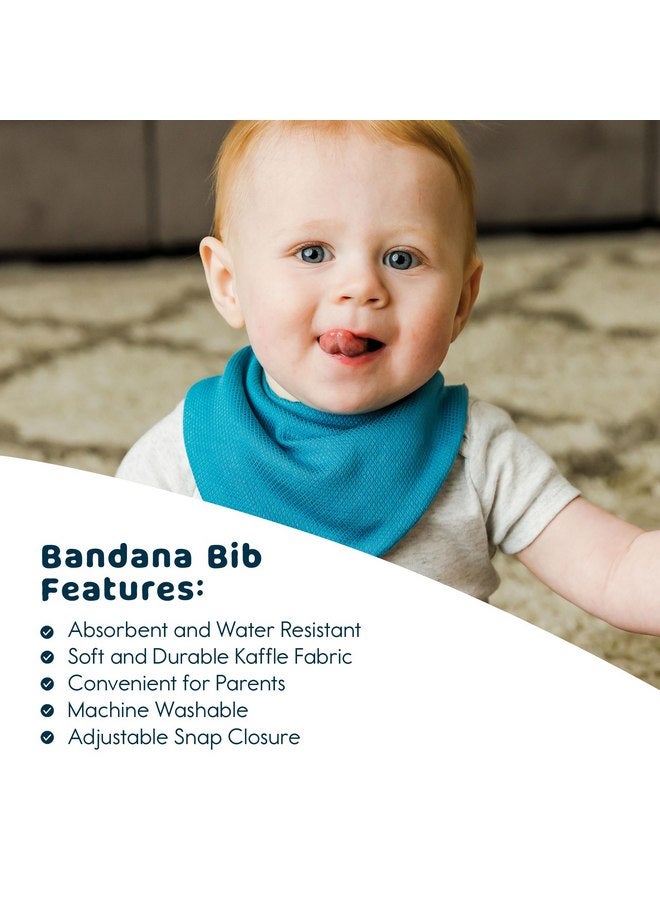 Tiny Twinkle Bandana Scarf Bibs 10 Pack - Water Resistant and Absorbent Infant Drool and Teething Bandana Baby Bibs (Boy Set 10-Pack) - Image 2