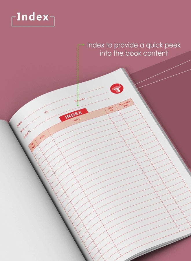 TARGET PUBLICATIONS Small Notebooks | Both Sides Blank Copy | 172 Unruled Pages | Soft Brown Cover | Size - 17 cm x 27 cm Approx | Blank Book - Pack of 7 Books | GSM 57 - Image 5