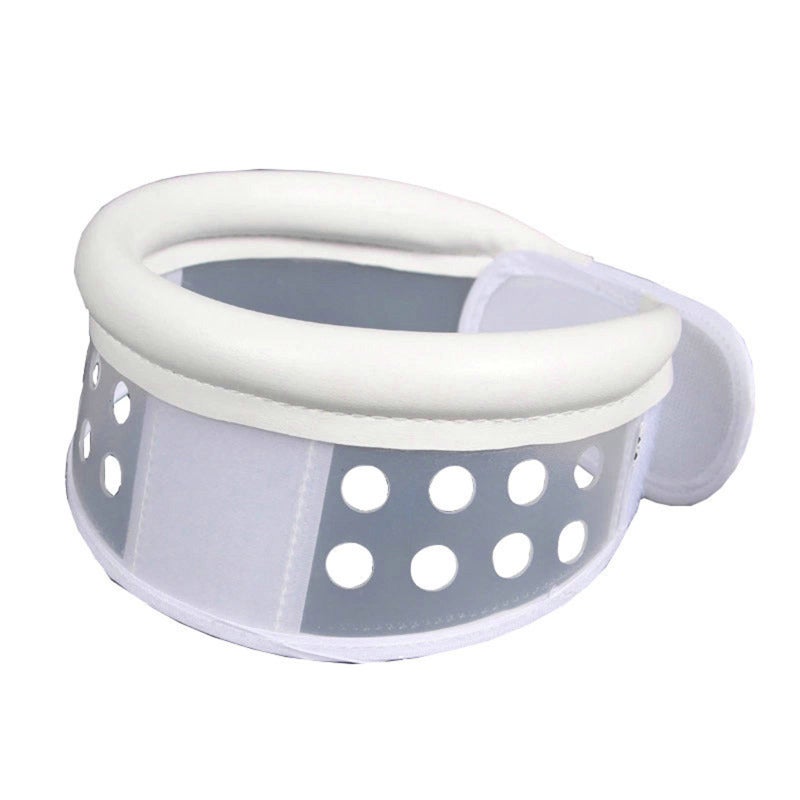 Cervical Collar: L Size, Two-way Adjustable, Porous Hollowed-out Design, Neck Support - Ergonomic Semi-hard Fiber Plastic, Neck Brace for Cervical Injury Recovery, Pain Relief, Posture Correction - Image 1