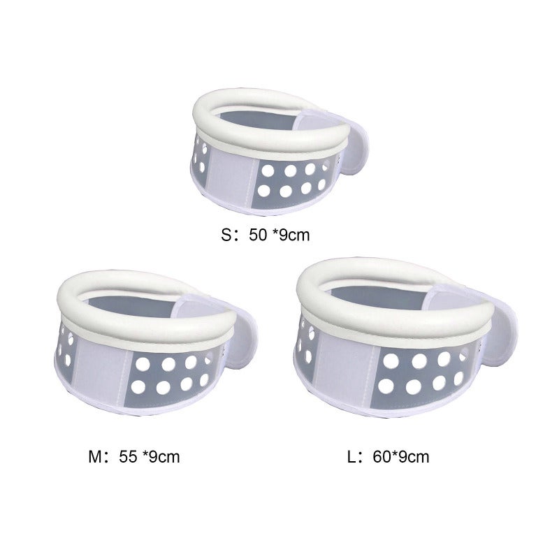Cervical Collar: L Size, Two-way Adjustable, Porous Hollowed-out Design, Neck Support - Ergonomic Semi-hard Fiber Plastic, Neck Brace for Cervical Injury Recovery, Pain Relief, Posture Correction - Image 3